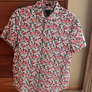 J. Crew Men's Floral Short Sleeve Shirt - Multicolor